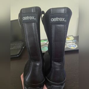 Aetrex Sleek Black Neoprene WEATHERPROOF BOOTS.